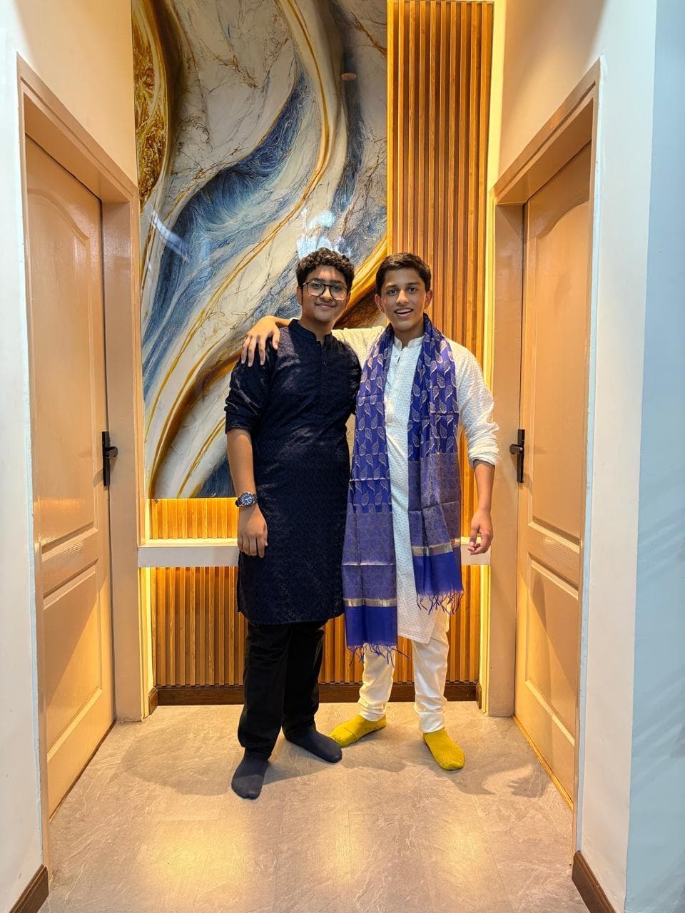 Harshil Mathur and Devansh Gupta, the founders of Finspire